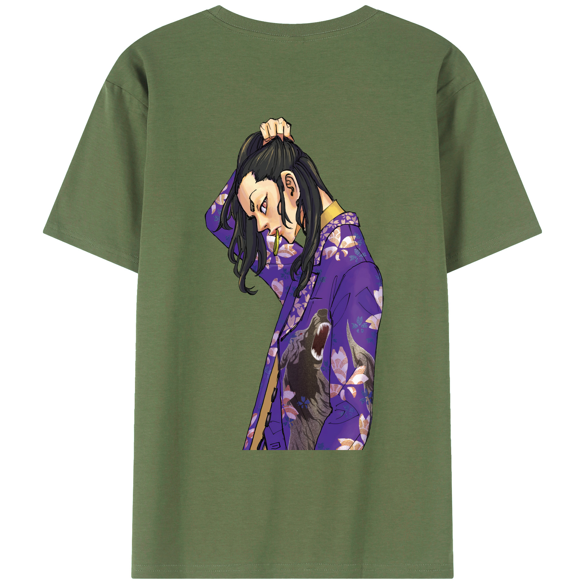 （画像用） 東京リベンジャーズ Tokyo Revengers 綿100％ メンズ半袖Tシャツ（バックプリント） 通気性